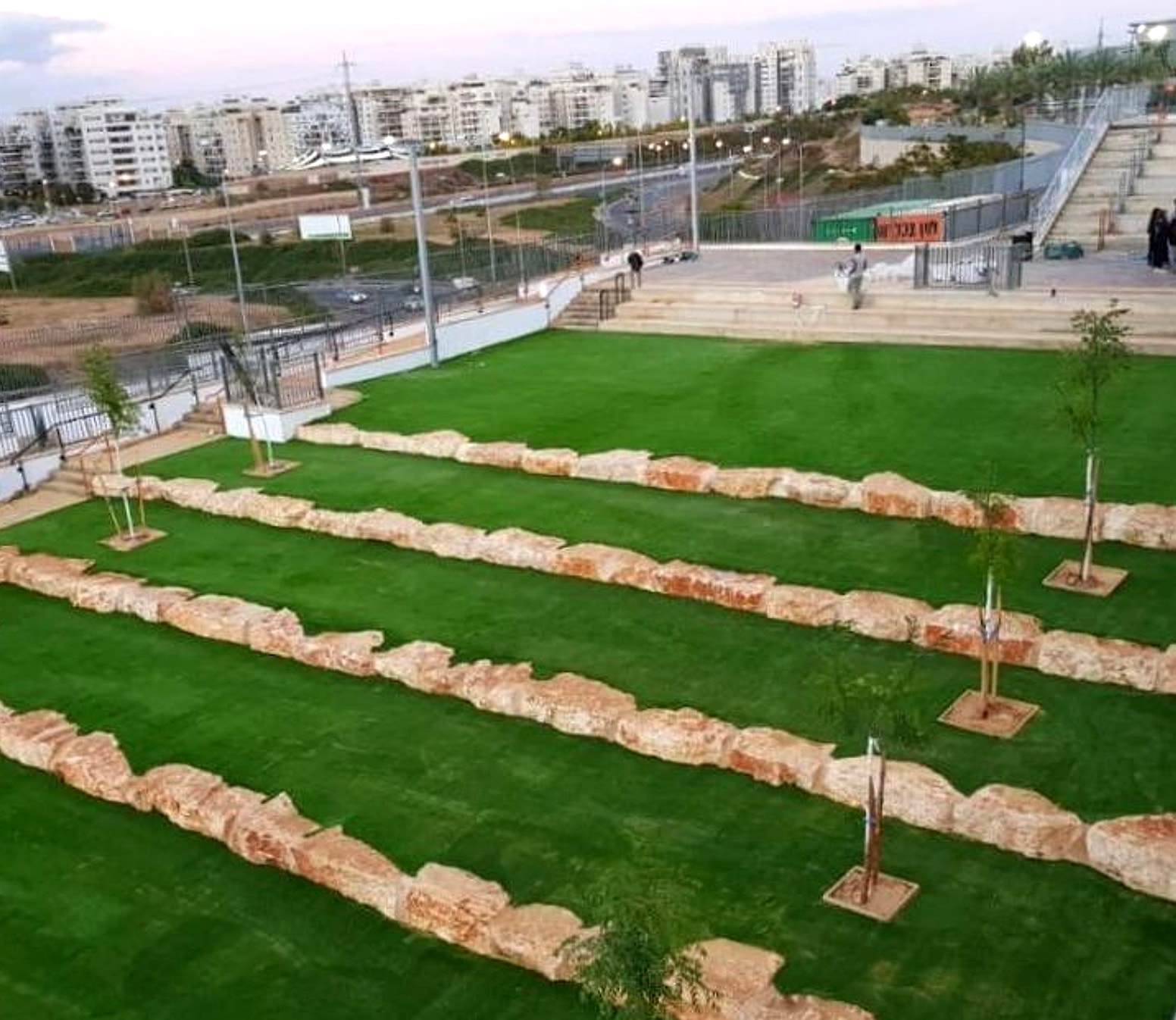 דשא ארבל במדשאות מדורגות
